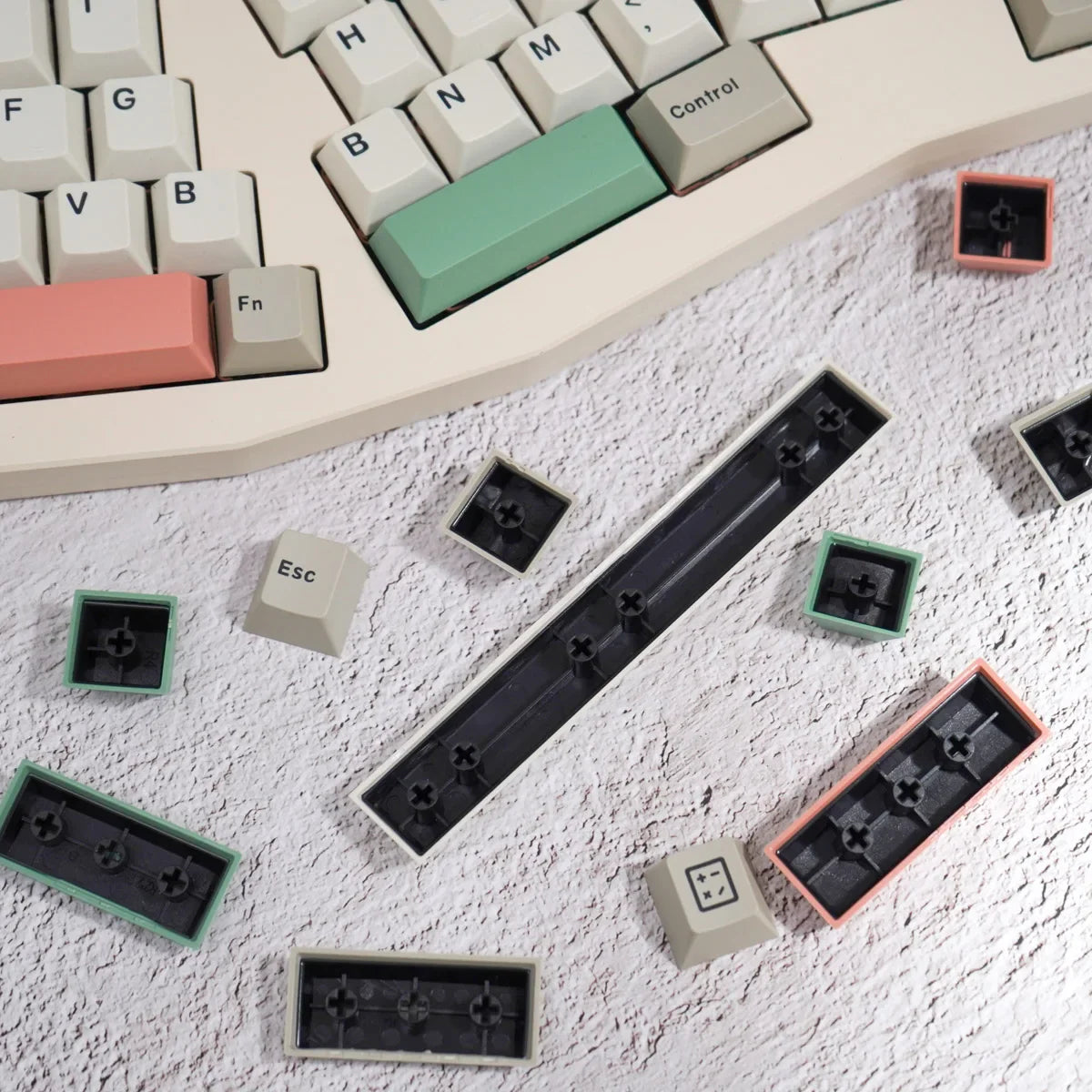 Gmk keycaps 9009 173 키 체리 프로필 ABS 키 캡 기계식 키보드 용 이중 샷 영어 성격 키 캡 64/68/75/84