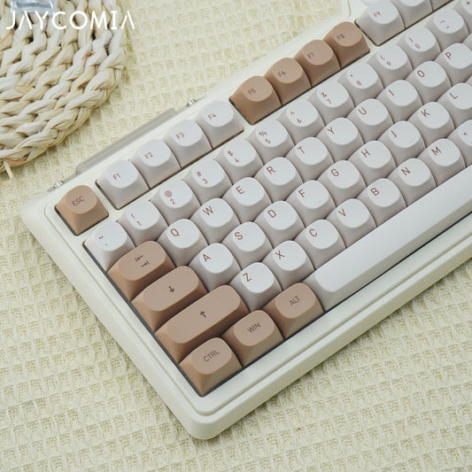 JCM MA Profiel PBT Tiramisu Keycaps Alice Layout Dye-Sub Key Caps voor mechanisch gamingtoetsenbord ABM066 MX-schakelaars Wooting