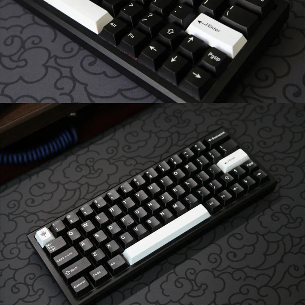 [블루 스카이] GMK 키캡 복제 Arctic WOB 체리 프로필 MX Mechanicla Keybo용 Doubleshot ABS 키캡